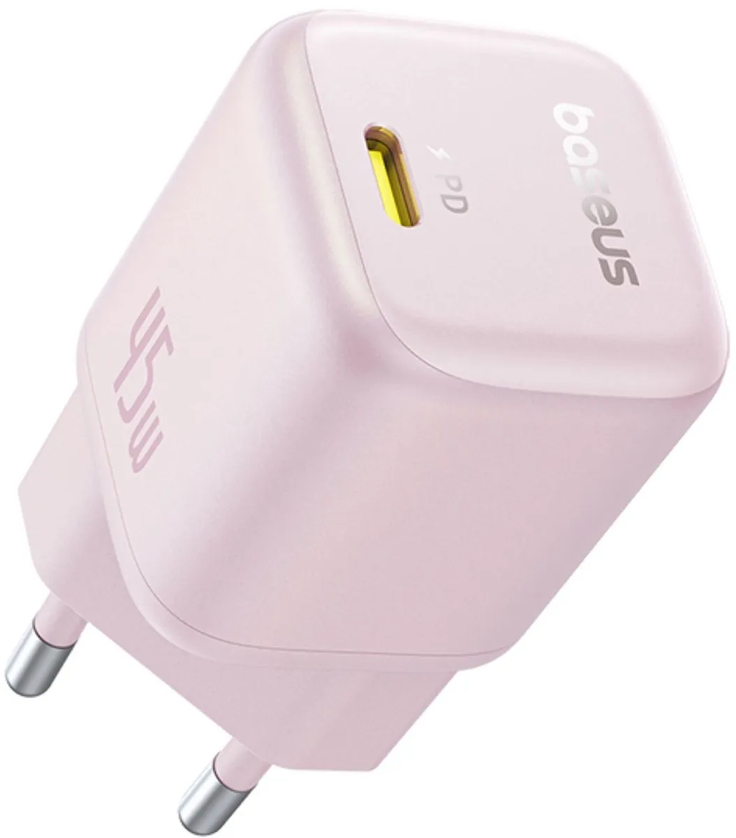 Baseus PicoGo 45W USB-C Oplader - 1x USB-C - Roze