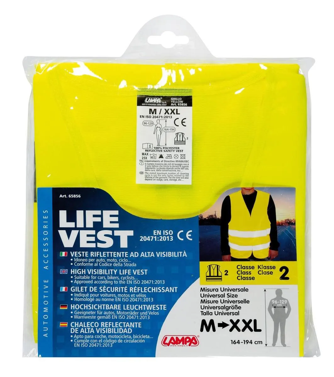 Lampa Veiligheidsvest Geel - Maat M-XXL
