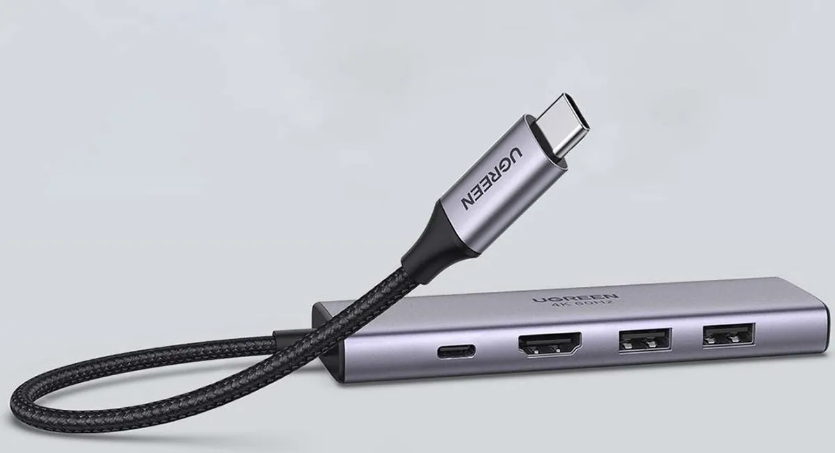 UGREEN 5-in-1 USB-C Hub 60384 - Zilver