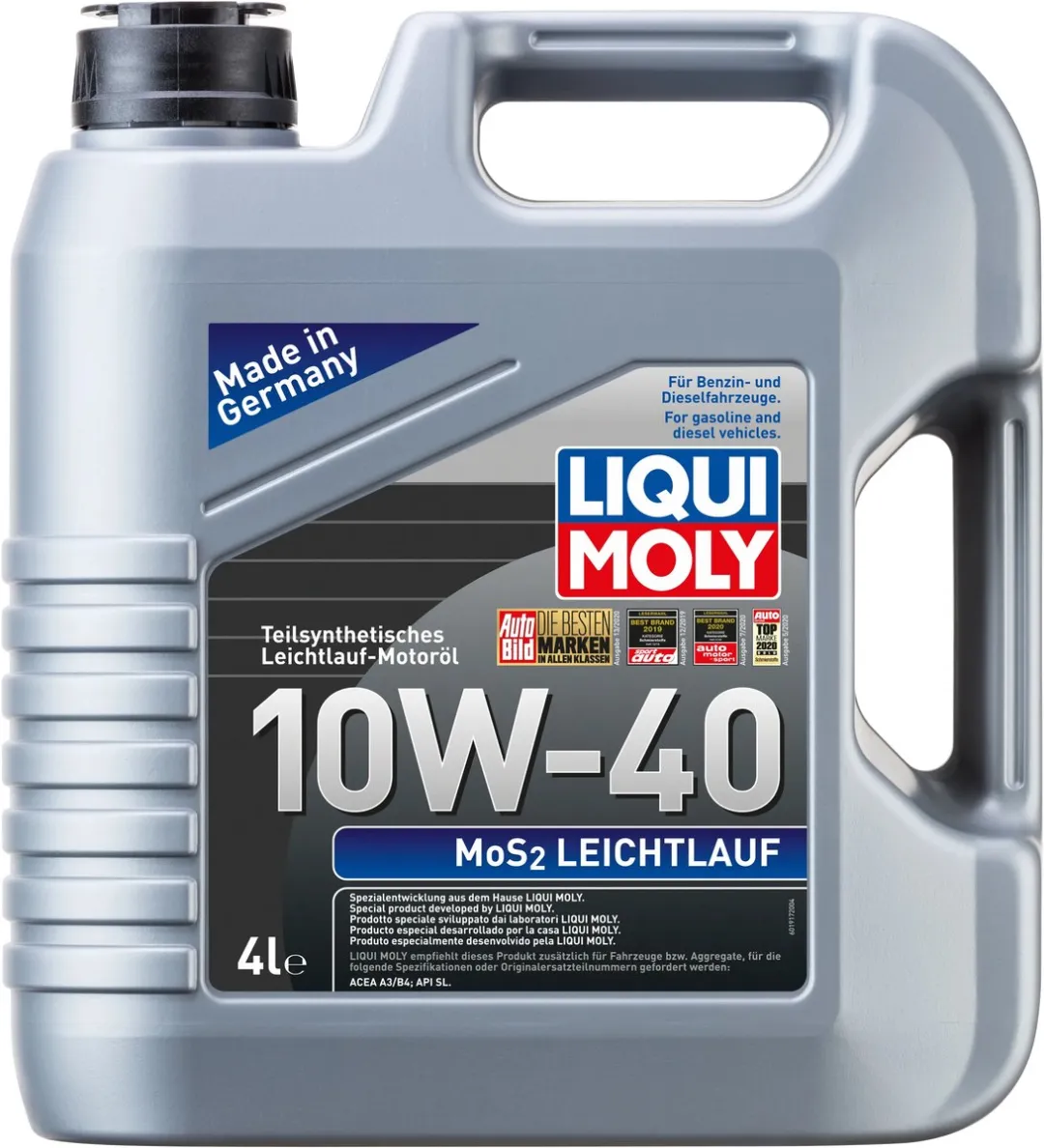 Liqui Moly MoS2 Leichtlauf 10W40 Motorolie 4L