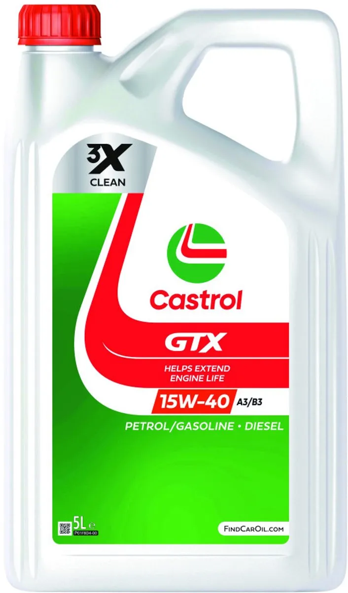 Castrol GTX 15W-40 A3/B3 Motorolie