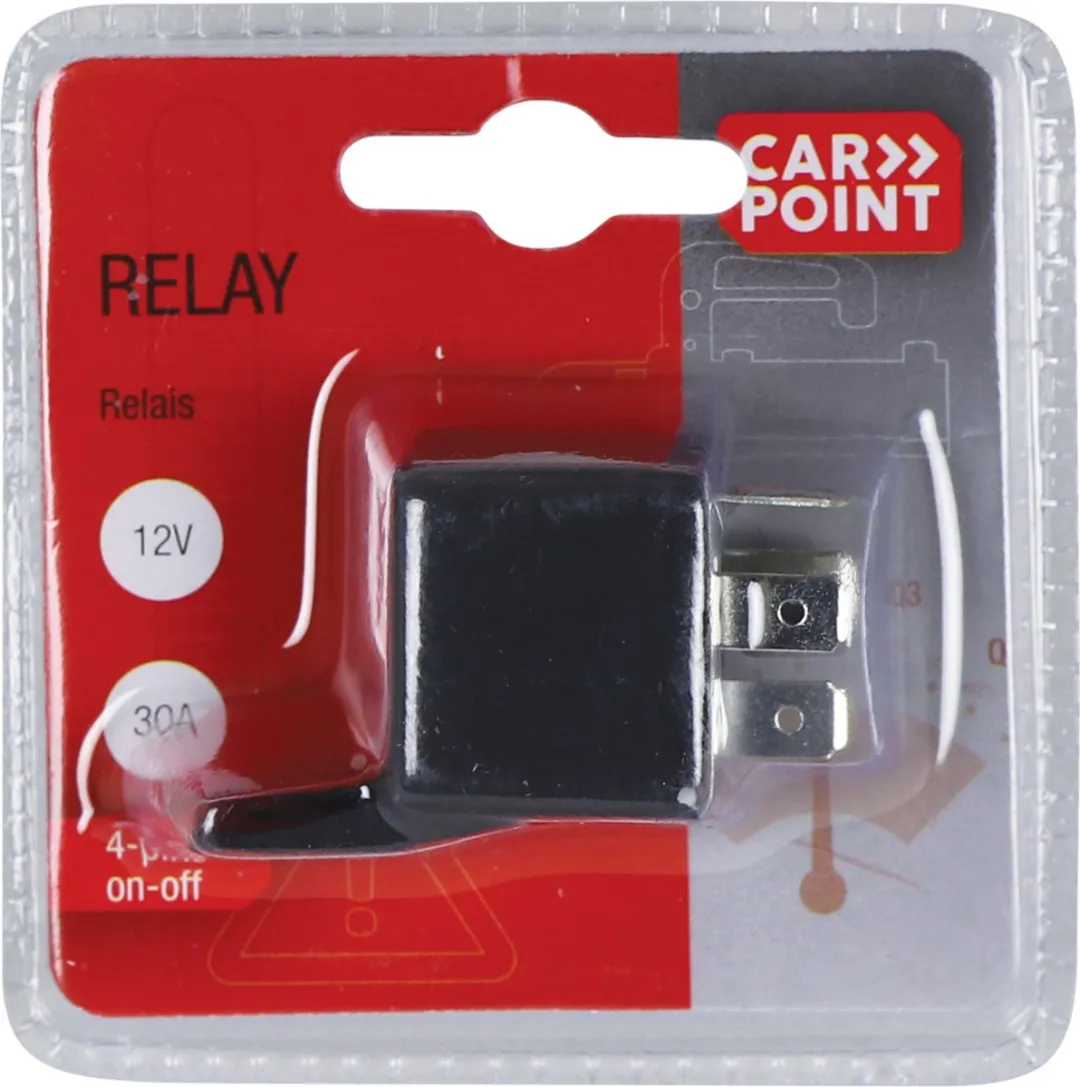 Carpoint 12V Relais 4 Pin 30A - Universeel