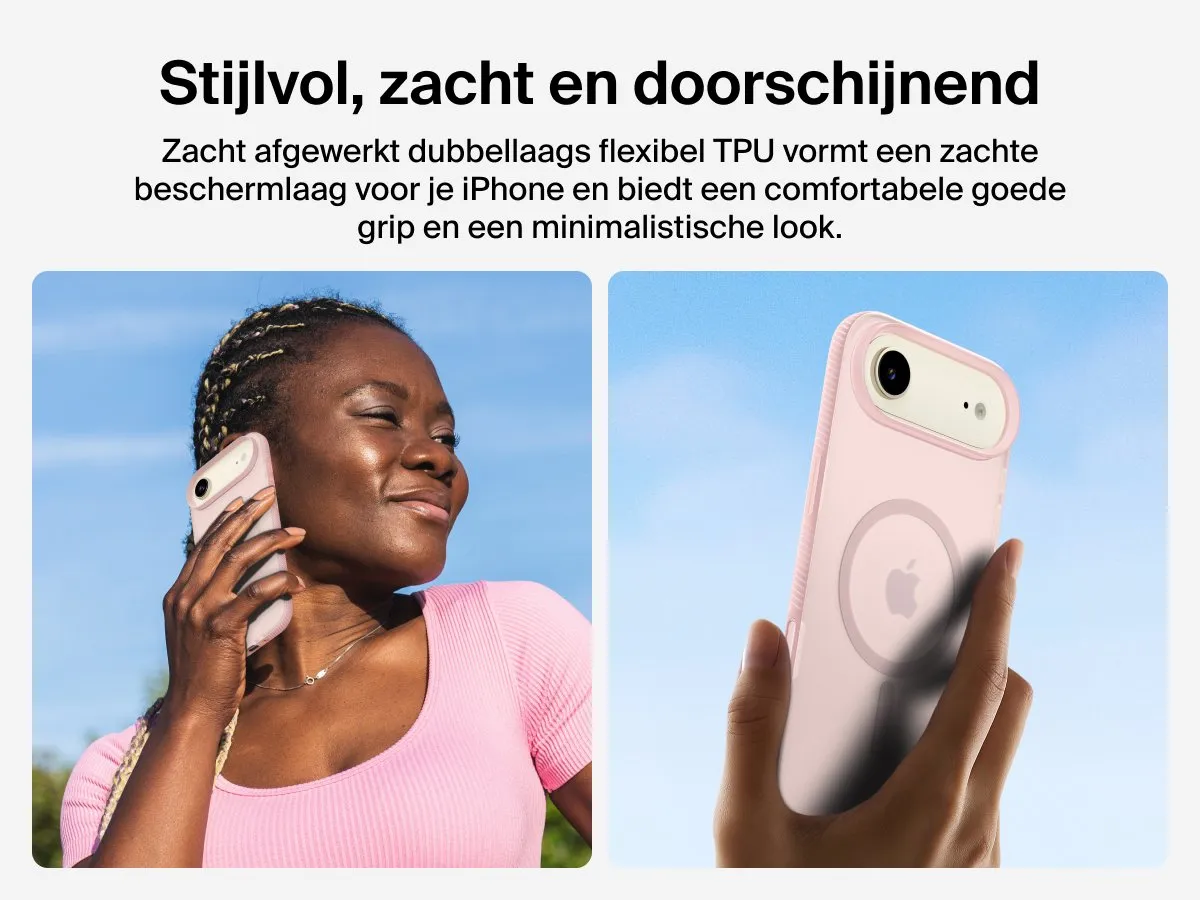Belkin SheerForce Grip Hoesje MSA037HQPK - iPhone Air - Roze - afbeelding 6 van 6
