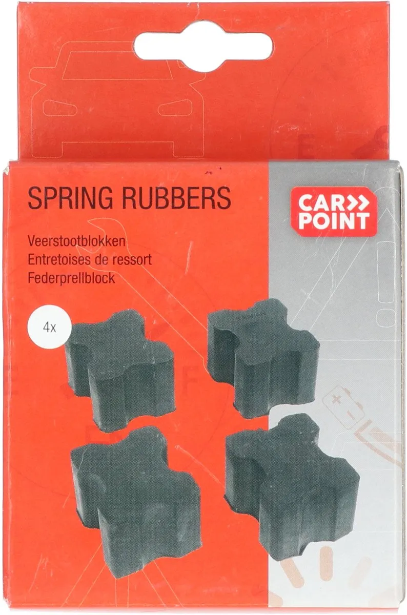Carpoint Veerstootblokken 4 Stuks - Zwart