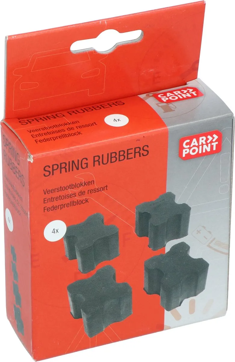 Carpoint Veerstootblokken 4 Stuks - Zwart