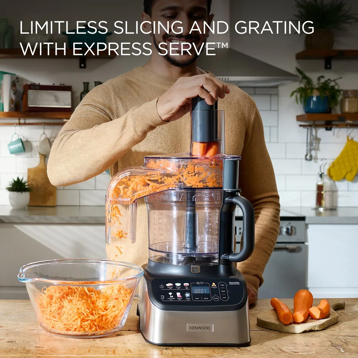 Kenwood MultiPro OneTouch FDM73.850SS Keukenmachine 1000W - Grijs