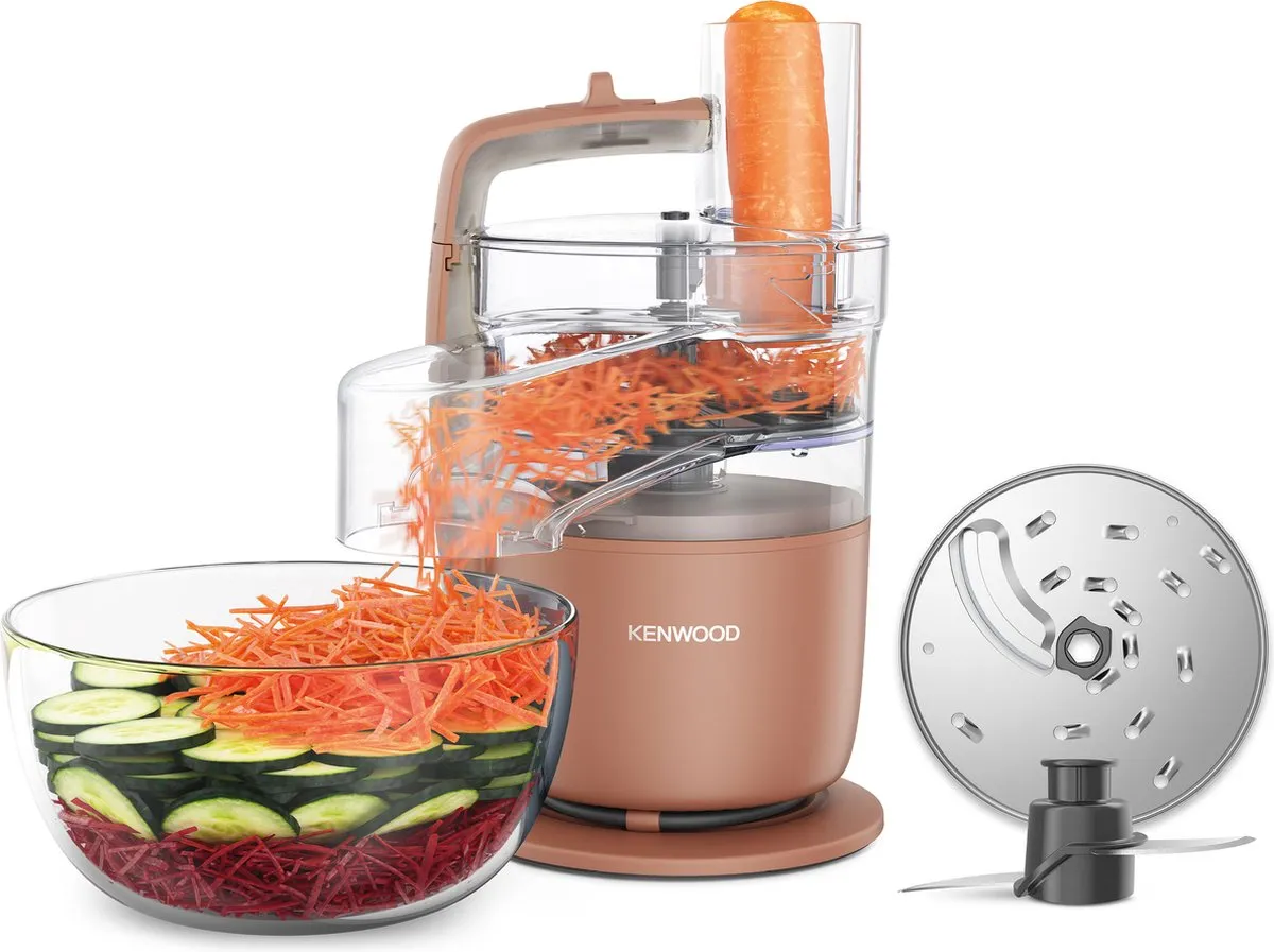 Kenwood MultiPro Go FDP22.130RD Foodprocessor - 650W - Roze