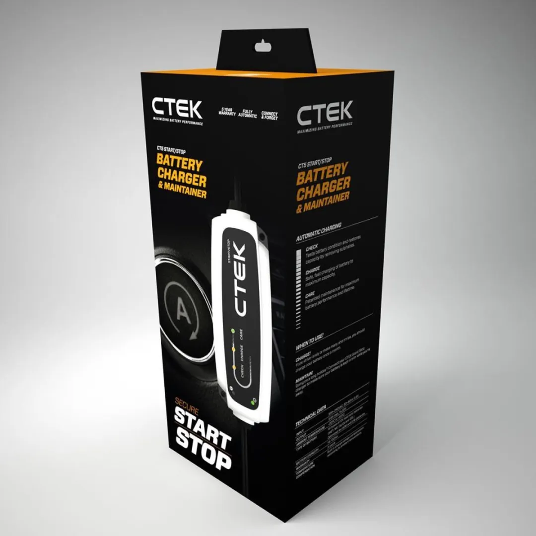 CTEK CT5 Start/Stop Acculader 12V - 3,8A - afbeelding 6 van 6