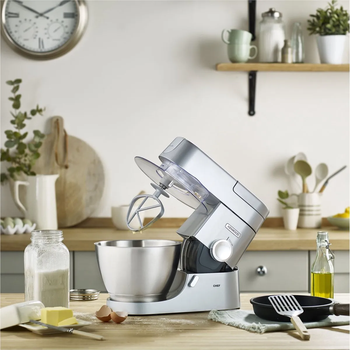 Kenwood Chef KVC3100S Keukenmachine - 1000W - 9 Snelheden - Zilver - afbeelding 6 van 6