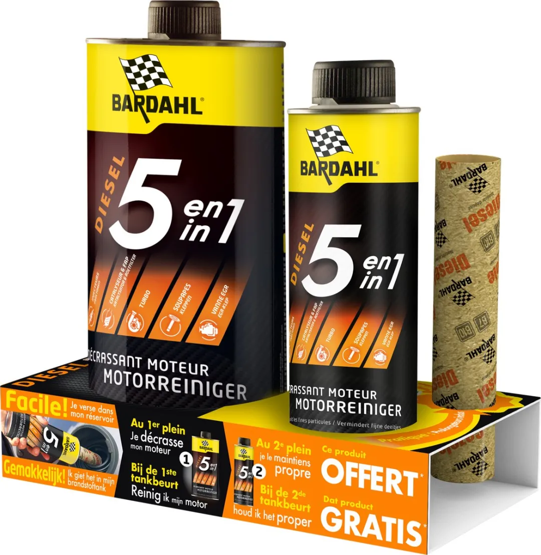Bardahl Motorreiniger 5-in-1 Diesel 1300ml