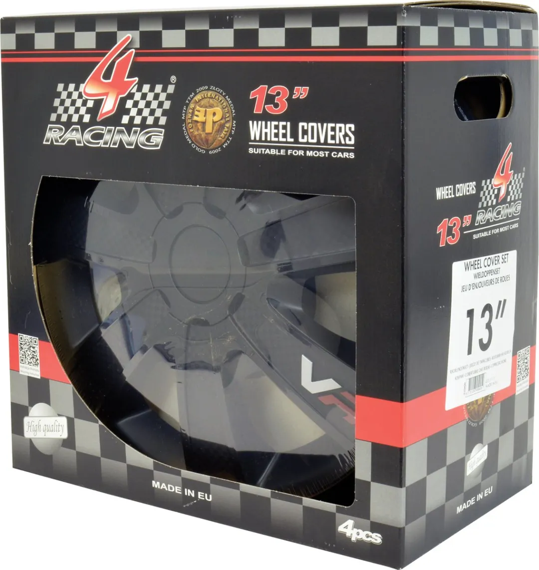 Carpoint Gorecki Wieldoppenset VR Carbon 13" - 4 Stuks