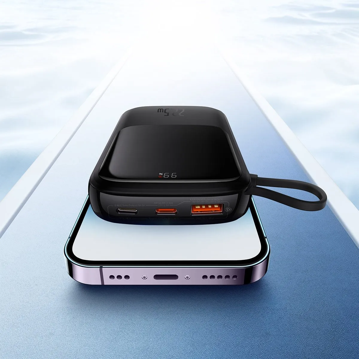 Baseus Qpow Pro Overseas Edition Powerbank 10000mAh 20W - Zwart