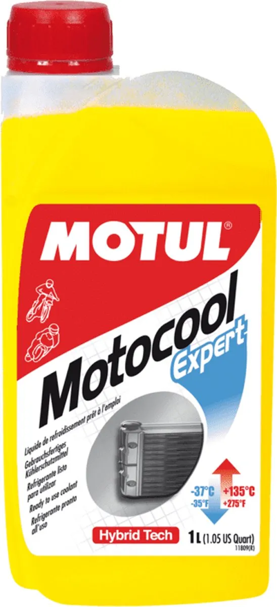 Motul Motocool Expert Hybrid Tech Radiator Koelvloeistof -1L - Geel