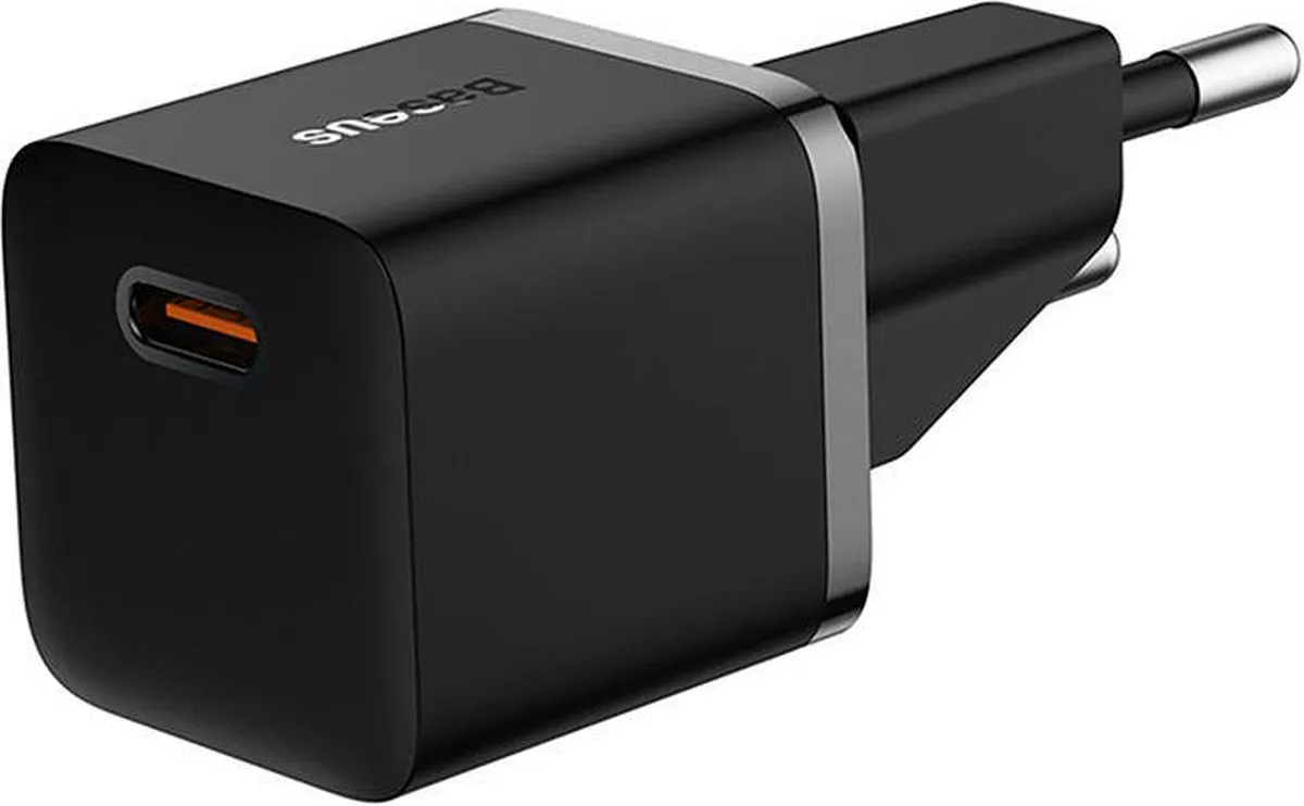 Baseus GaN5 CCGN050101 USB-C Laadblok 20W - Zwart