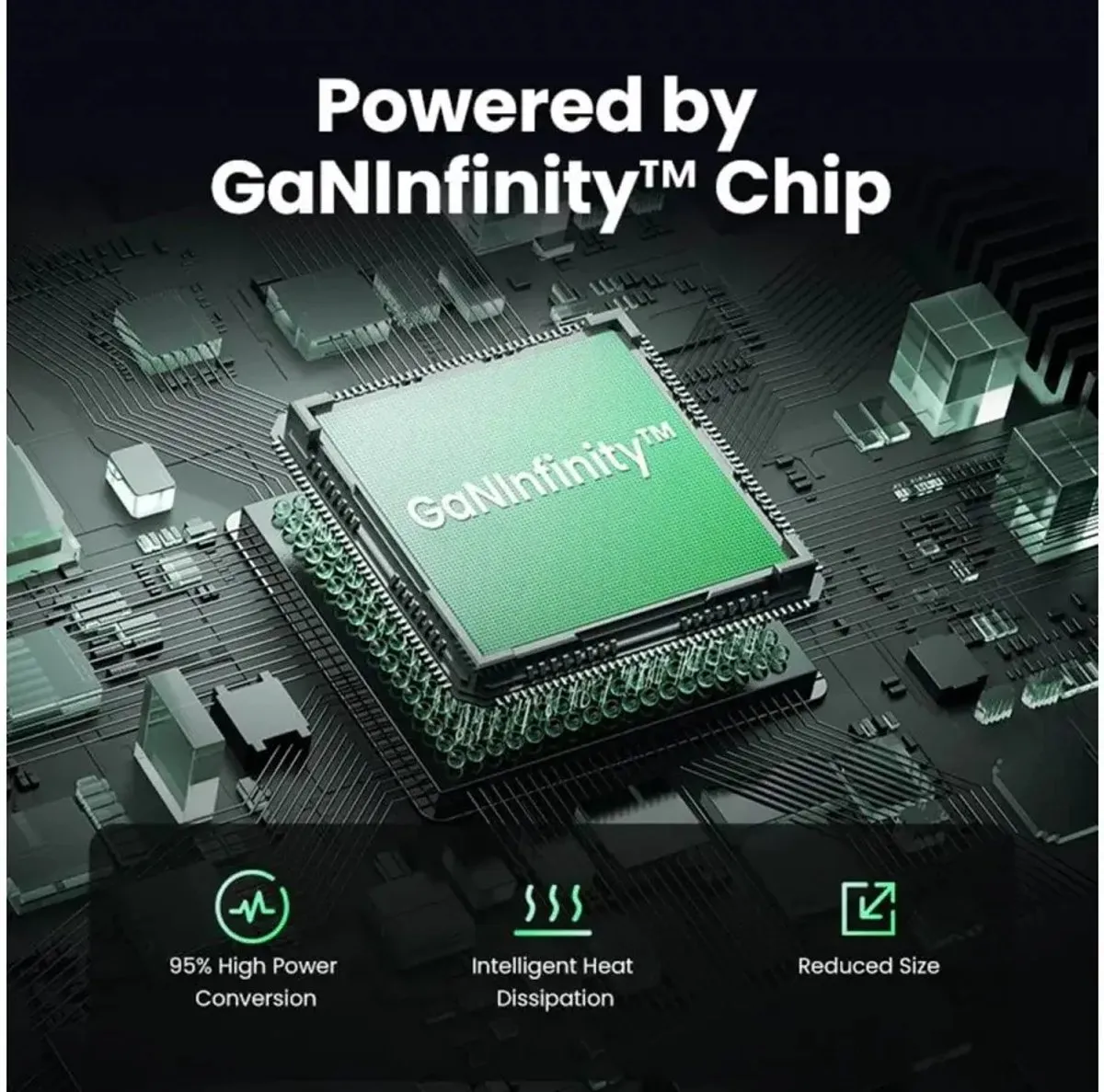 UGREEN Nexode Air 100W GaN Snellader - 4x USB-C/USB - Grijs