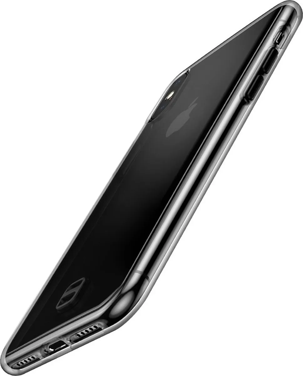 Baseus Transparant Hoesje iPhone XS Max - MagSafe - Zwart