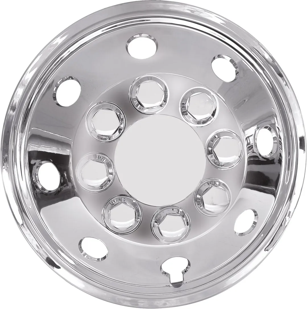 Carpoint Wieldoppenset 16" - 4 Stuks - Chroom