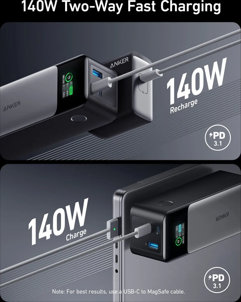 Anker 737 PowerCore 24K Voordeelbundel - 24000mAh 140W