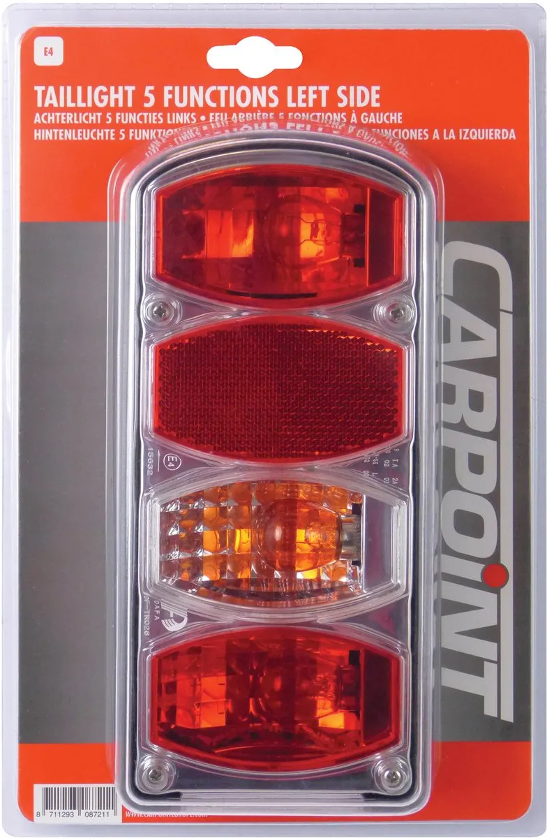 Carpoint Achterlicht Montage Links 5-Functies - 21,5x10cm