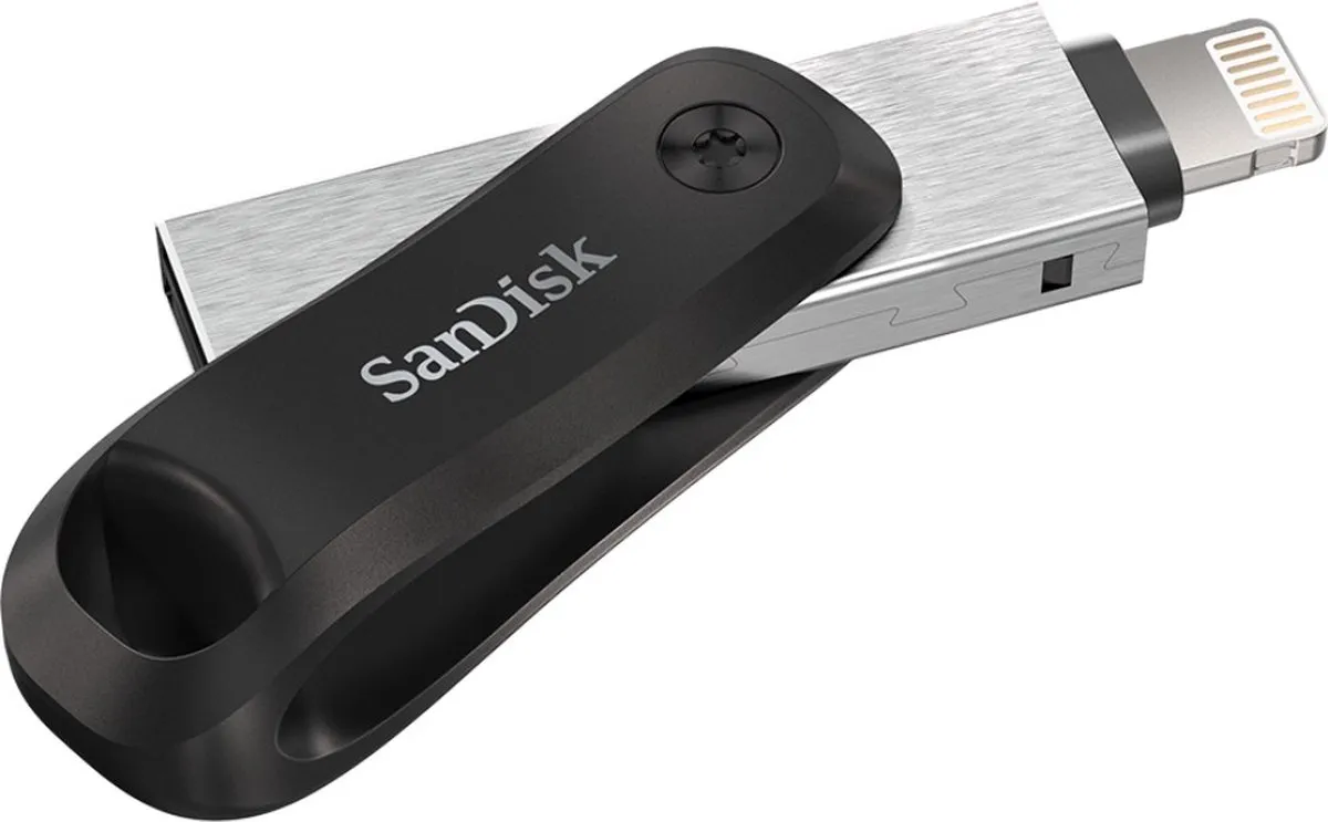 SanDisk iXpand SDIX60N 256GB USB 3.0A + Lightning - Zwart