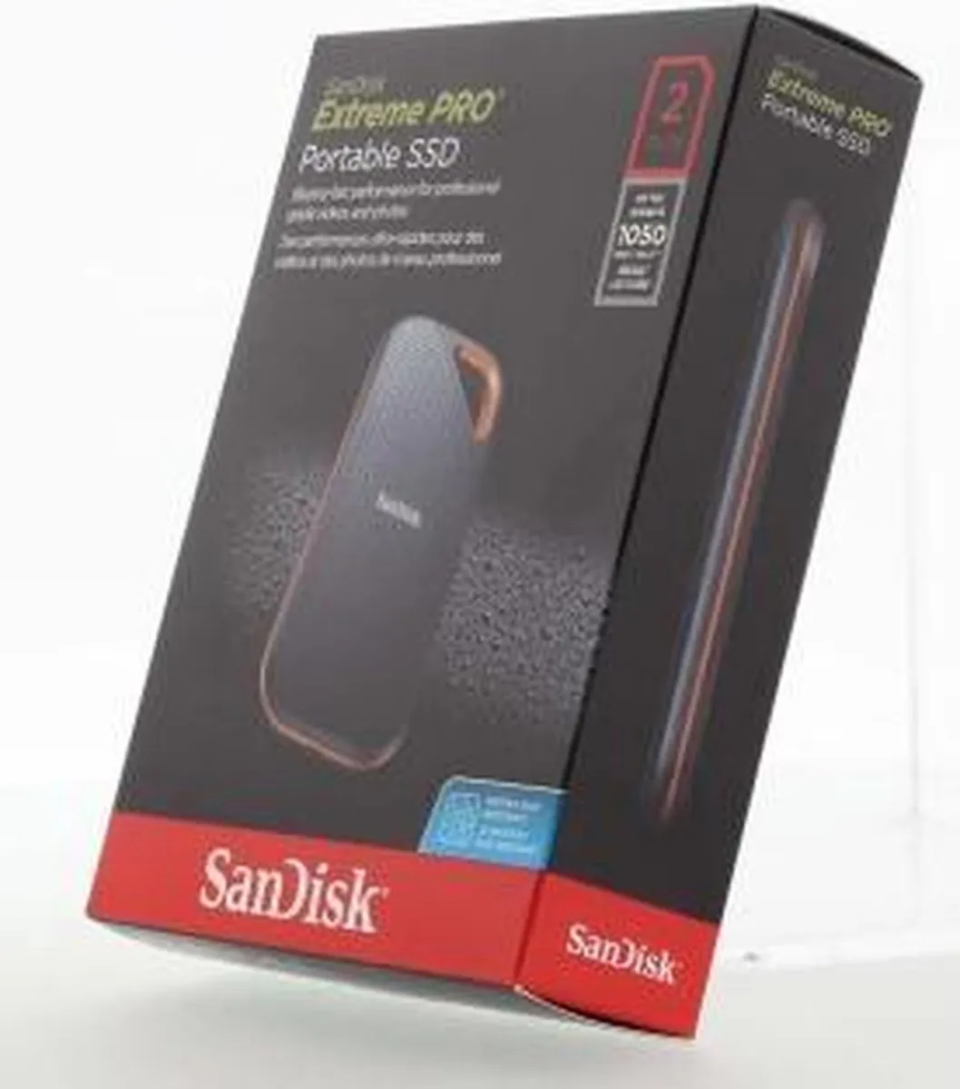 SanDisk Extreme Pro Portable SSD SDSSDE80-2T00-G25 - 2TB - Zwart - afbeelding 6 van 6