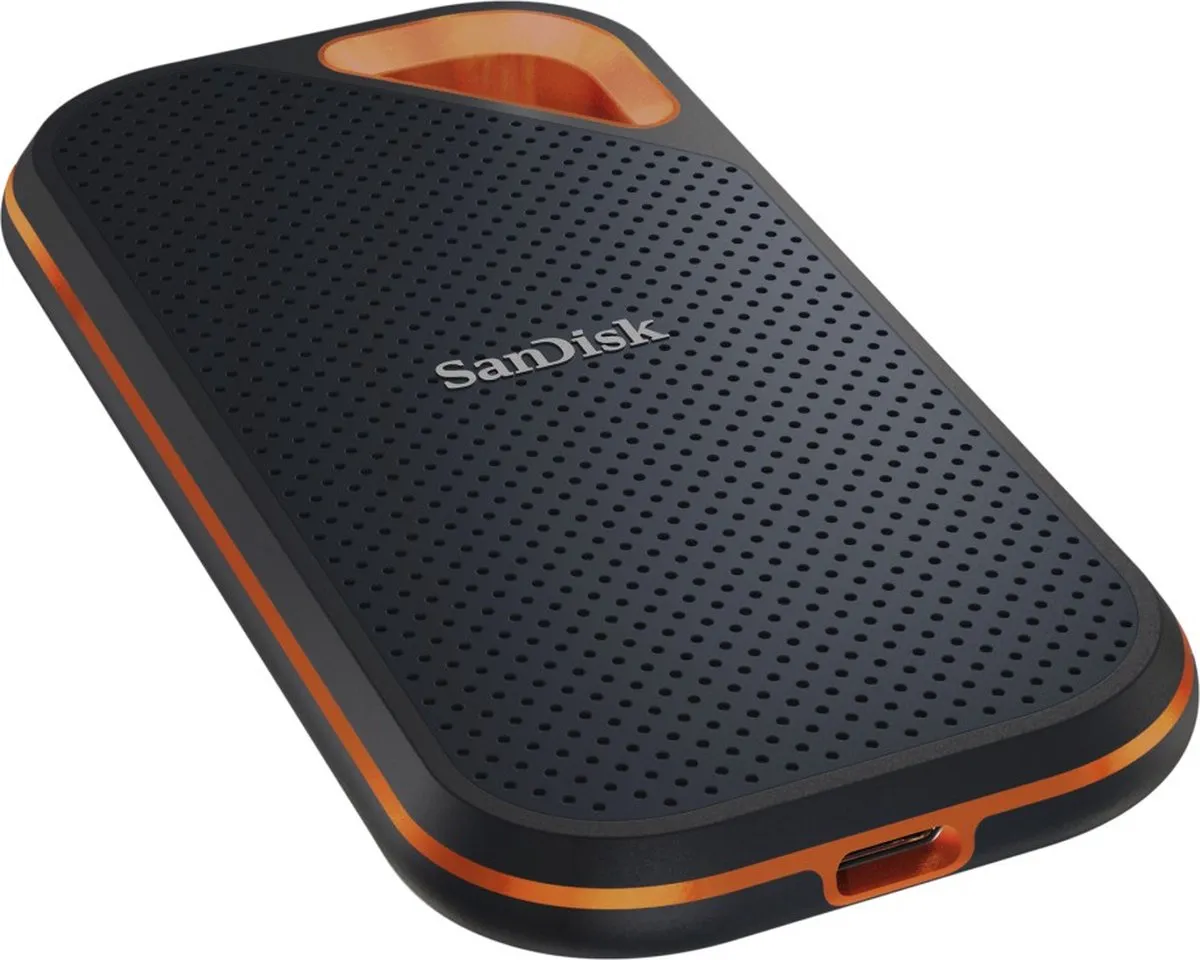 SanDisk Extreme Pro Portable SSD SDSSDE80-2T00-G25 - 2TB - Zwart