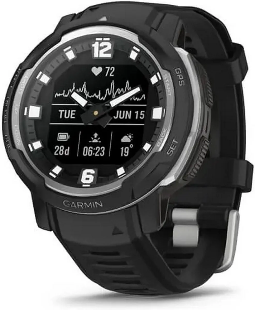 Garmin Instinct Crossover 010-02730-03 Hybrid Smartwatch - 45mm - Zwart