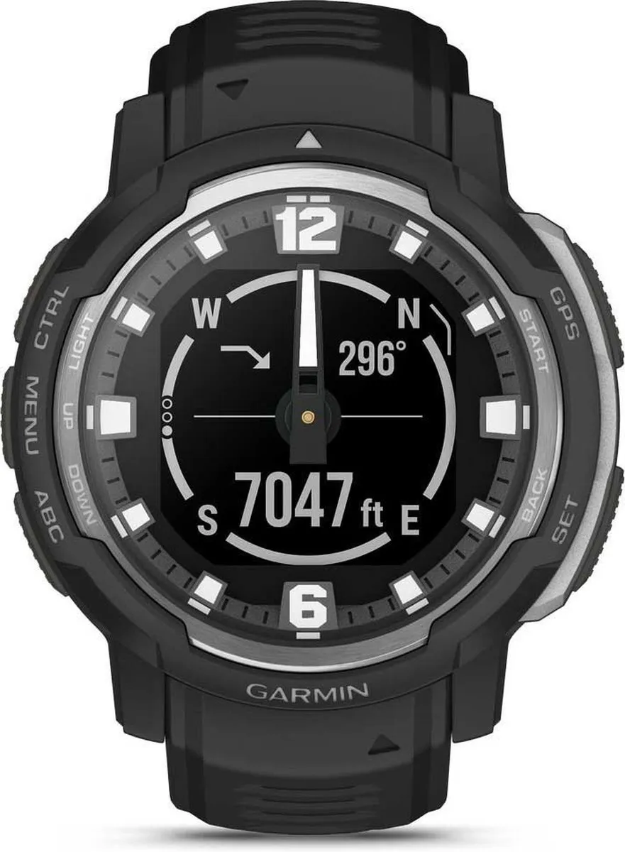 Garmin Instinct Crossover 010-02730-03 Hybrid Smartwatch - 45mm - Zwart - afbeelding 6 van 6
