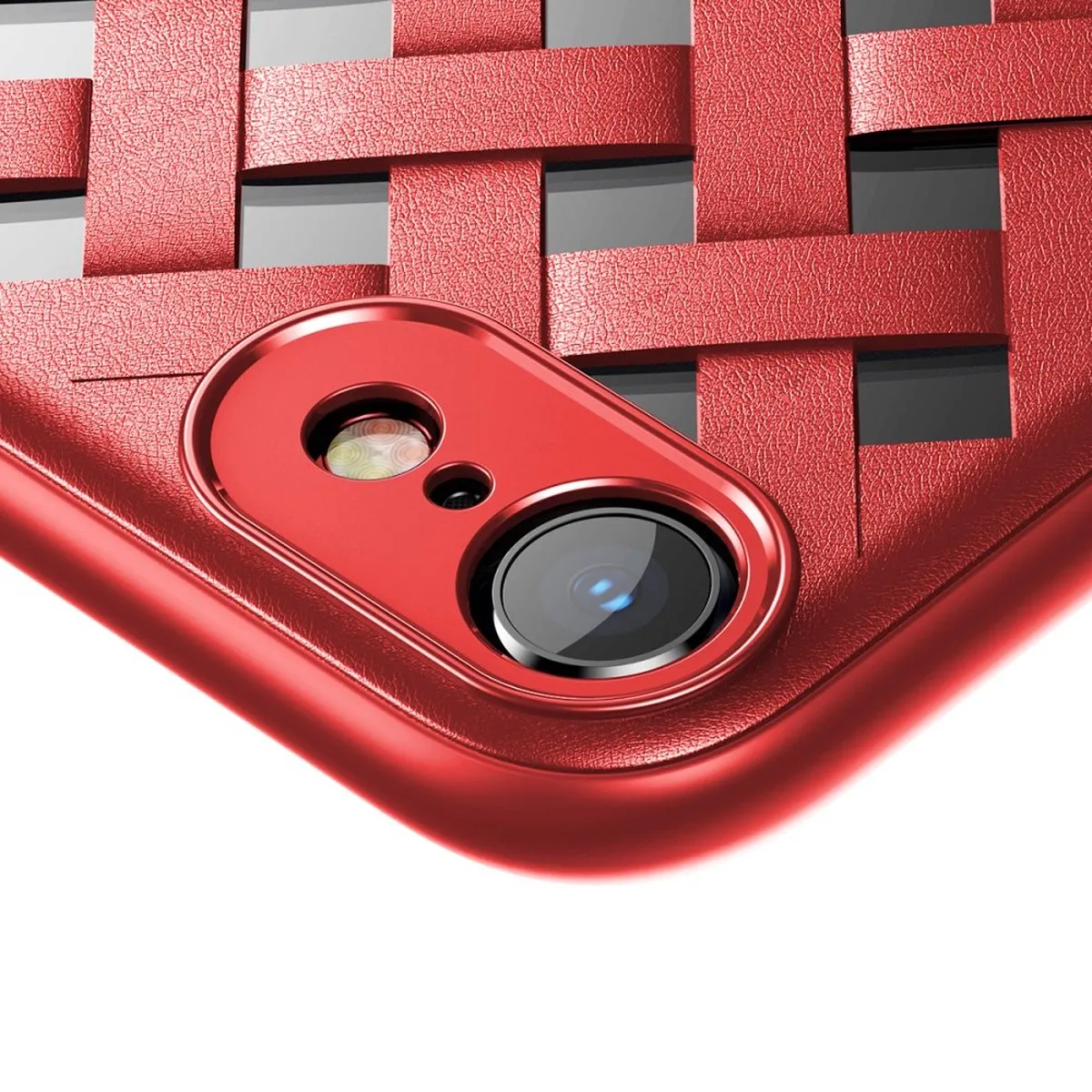 Baseus Geweven TPU Hoesje iPhone 7/8/SE - Rood