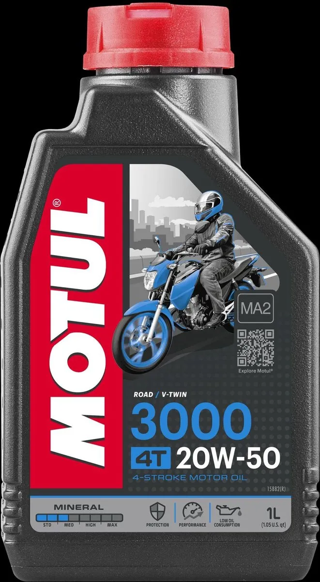 Motul 3000 20W50 4T Motorolie 1L - Transparant - afbeelding 6 van 6