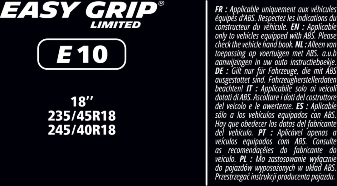 Michelin Easy Grip EG-E10 Sneeuwkettingen - 235/45 R18, 245/40 R18