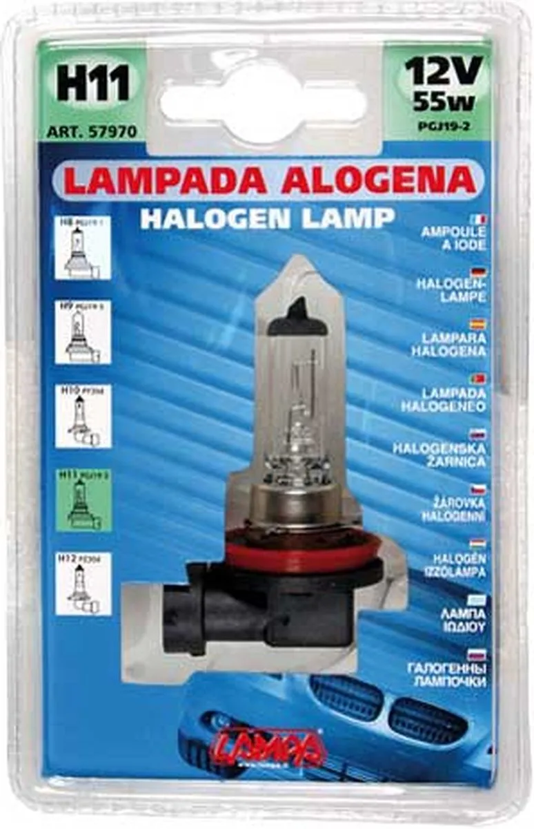 Lampa Halogeenlamp H11 55W PGJ19-2 - Wit