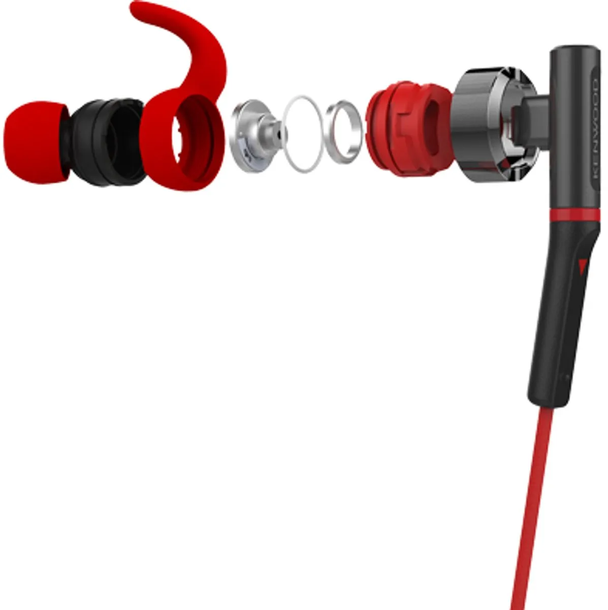 Kenwood KH-SR800-R In-Ear Sport Headphone - Rood