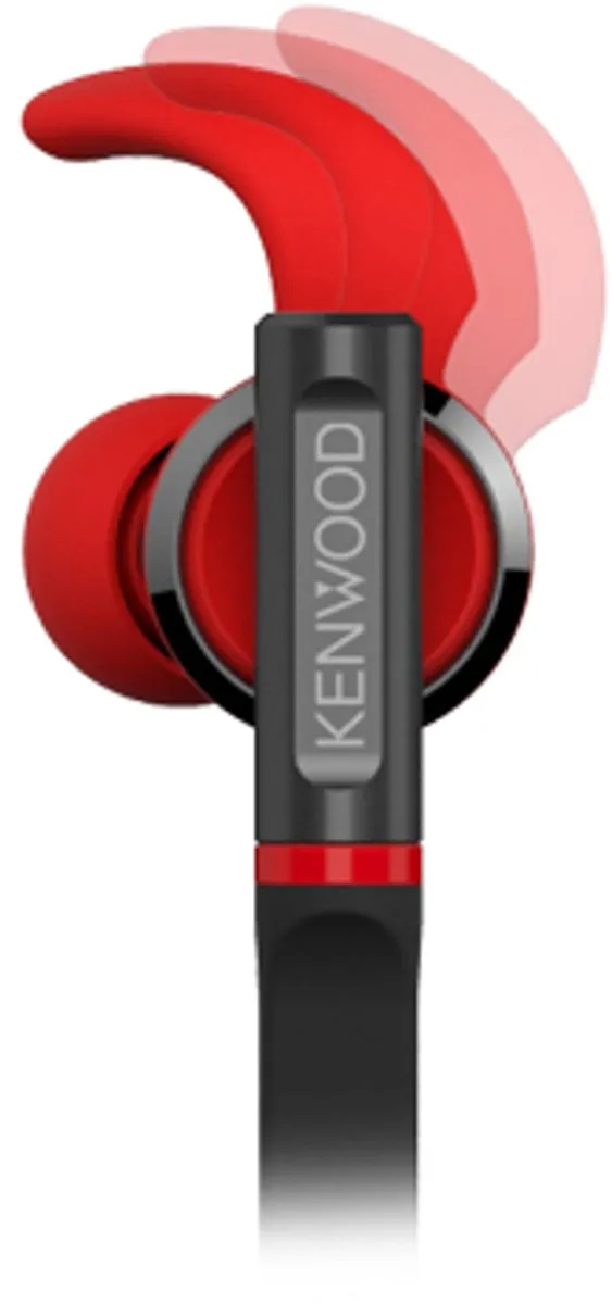 Kenwood KH-SR800-R In-Ear Sport Headphone - Rood