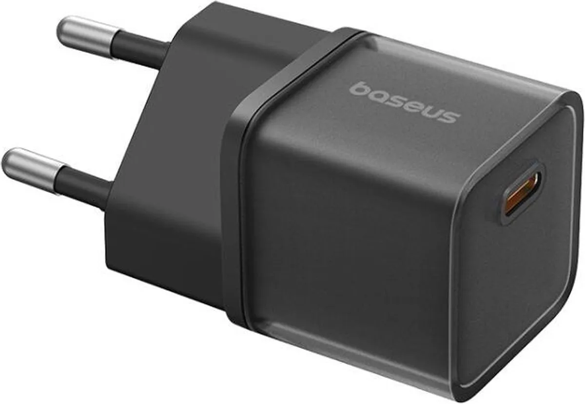 Baseus GaN5S USB-C Snellader 20W - Zwart