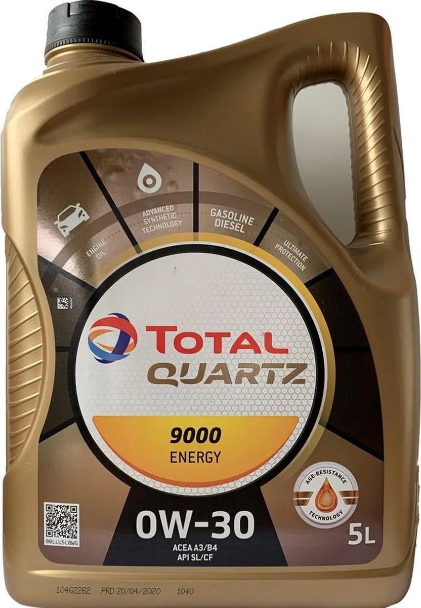 Total Quartz 9000 Energy 0W30 Motorolie 5L