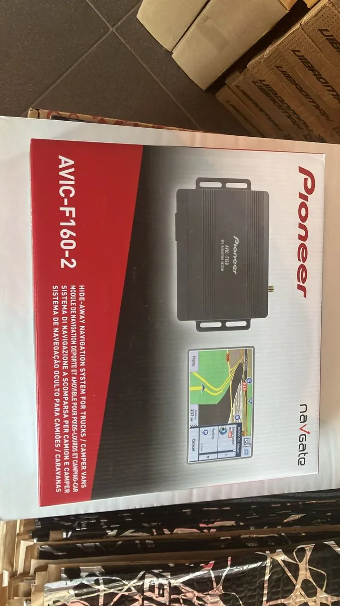 Pioneer-AVIC-F160-2 - auto / camper en truck navigatie voor Pioneer multimedia toestel (met gele stekker aansluiting achterzijde)