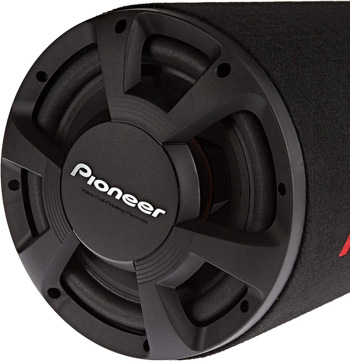 Pioneer TS-WX306T Basstube Subwoofer 1300W - 12 Inch - Zwart/Rood