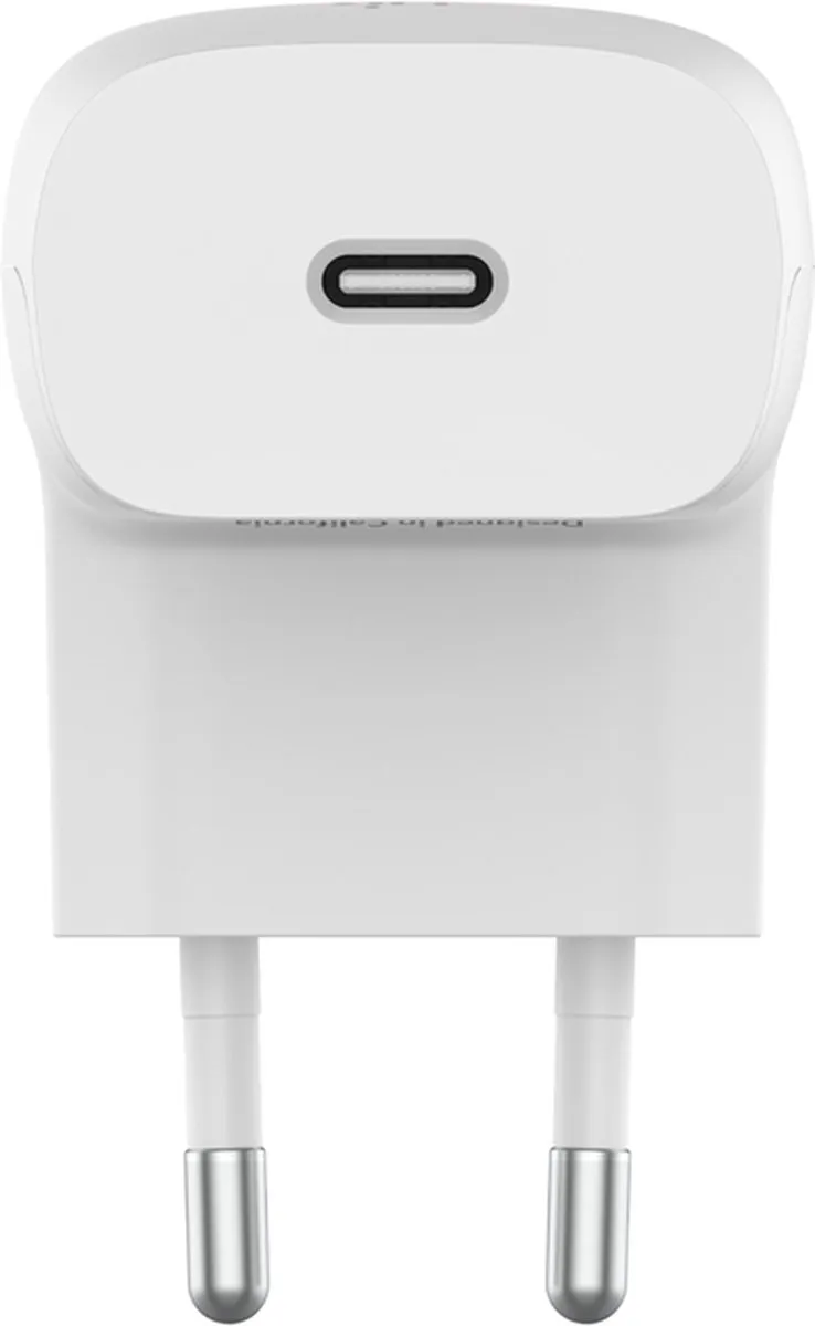Belkin WCA006VF1MWH-B6 AC-adapter 20W - USB-C/Lightning - Wit
