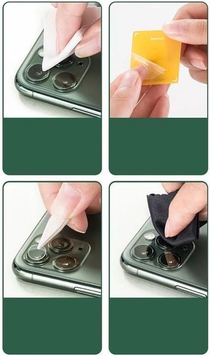 Baseus Camera Glas Bescherming iPhone 11 - 2 Stuks