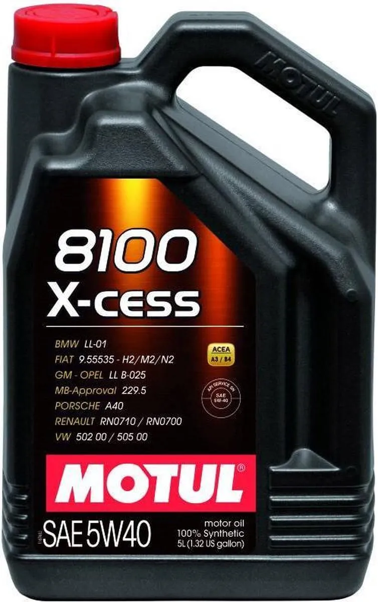 Motul 8100 X-Cess 5W40 Motorolie 5L