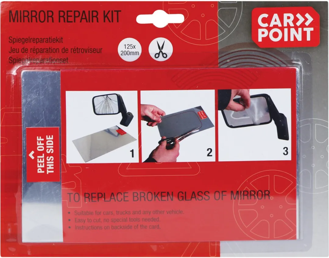 Carpoint Spiegel Reparatiekit 12,5x20cm - Blank - afbeelding 6 van 6