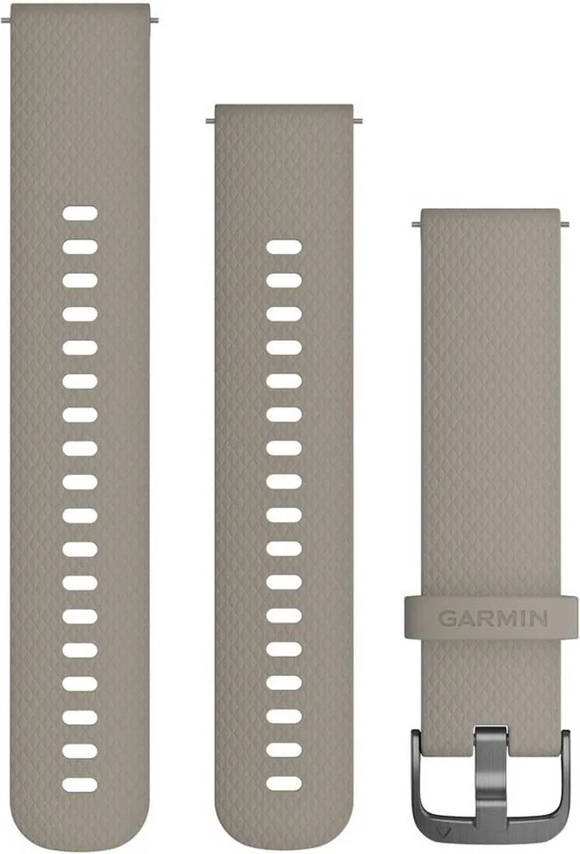 Garmin Quick Release Siliconen Horlogeband 20mm - Sandstone