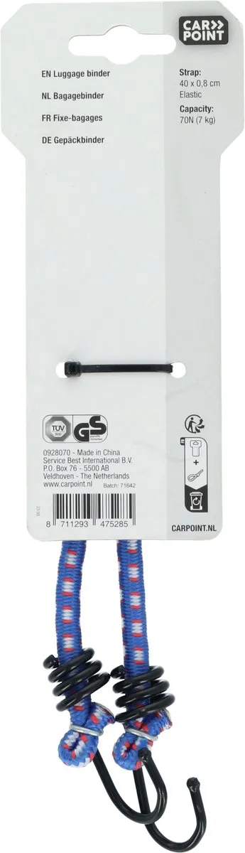 Carpoint Bagagebinder 40cm Ø 8mm - Divers