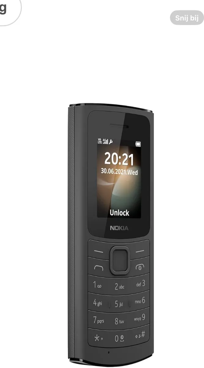 Nokia 110 16NKLB01A12 Dual Sim - 4MB - Zwart