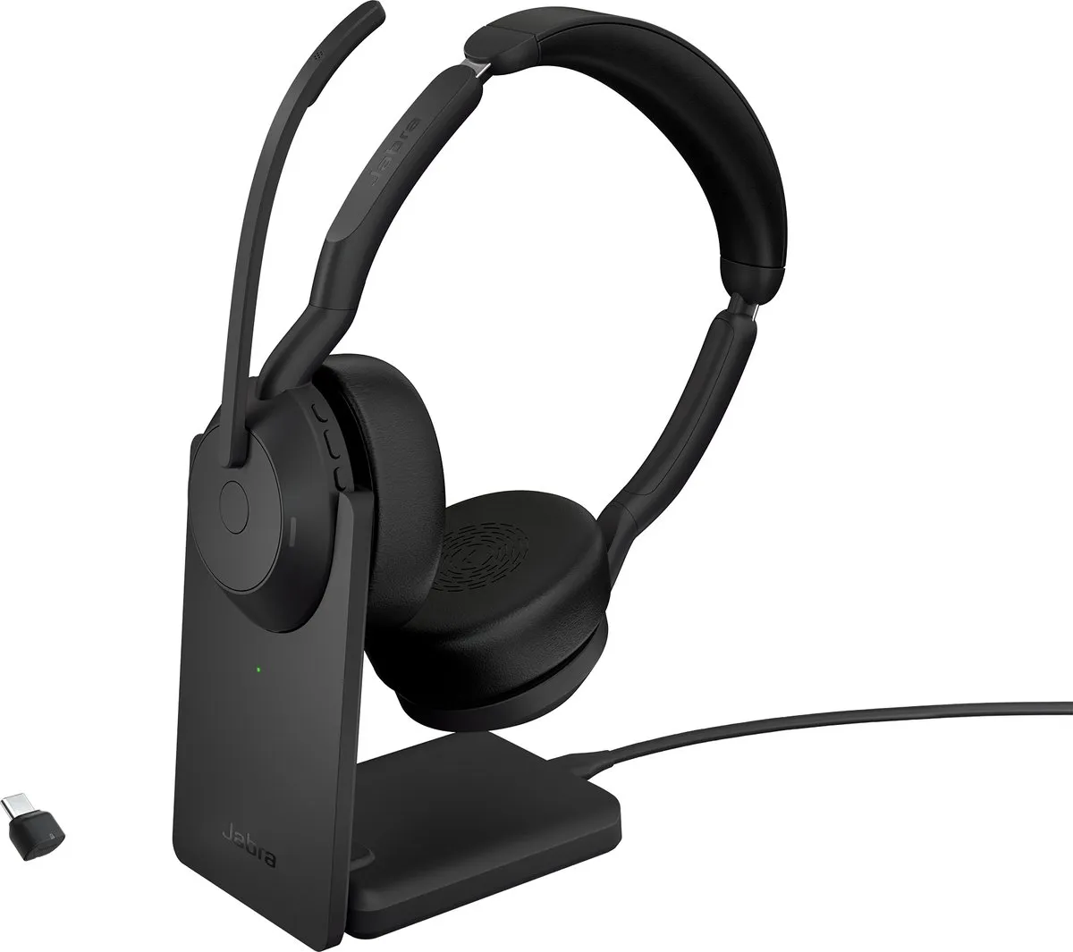 Jabra Evolve2 55 Headset 25599-989-889 - Bedraad & Draadloos - Zwart