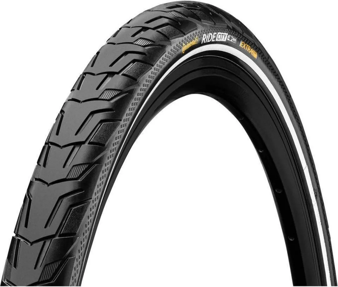 Continental Ride City Puncture Protection 28x1.60/42-622 Buitenband - Zwart met reflectie