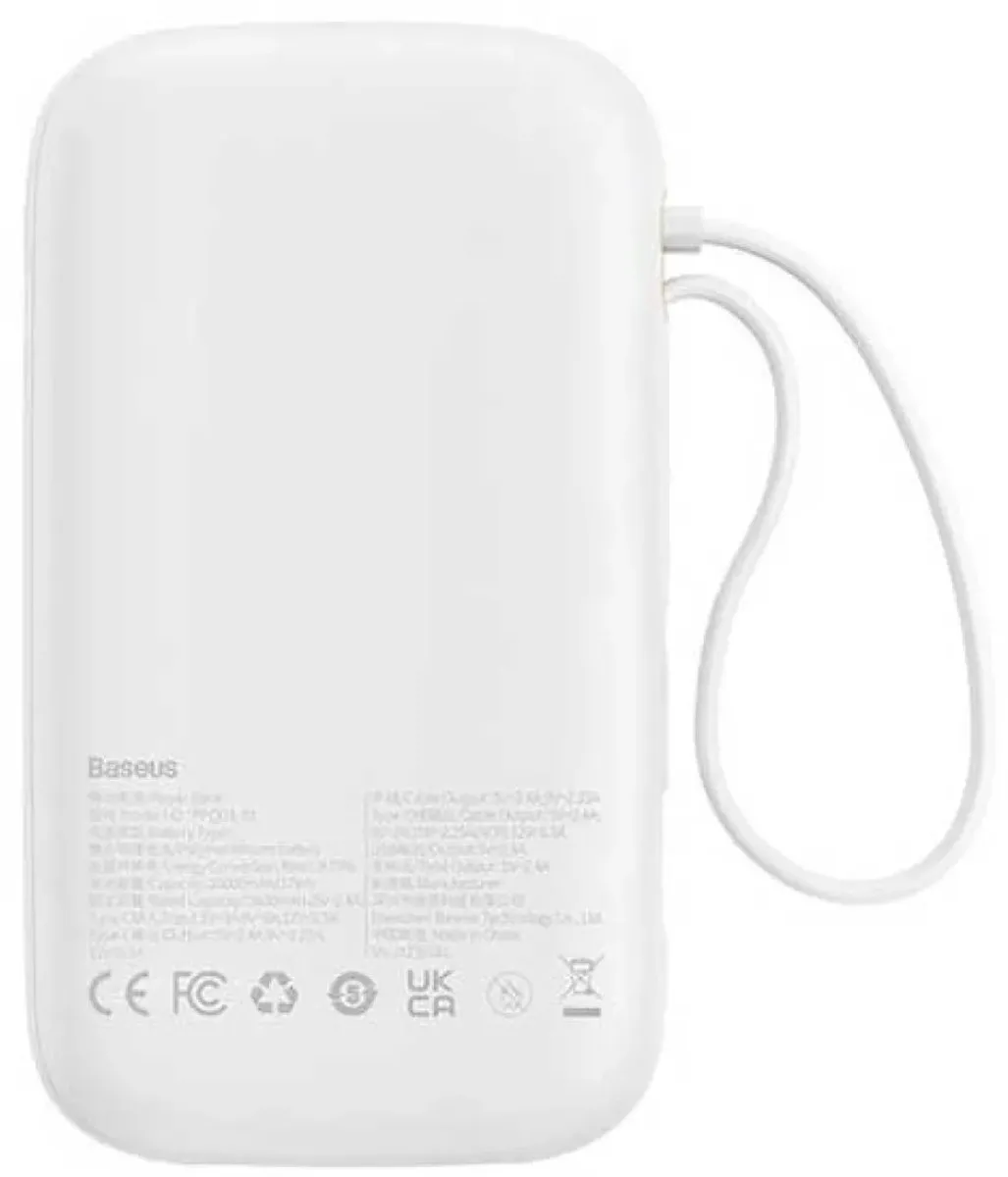 Baseus PPQD10 Powerbank 10000mAh - 20W Wit