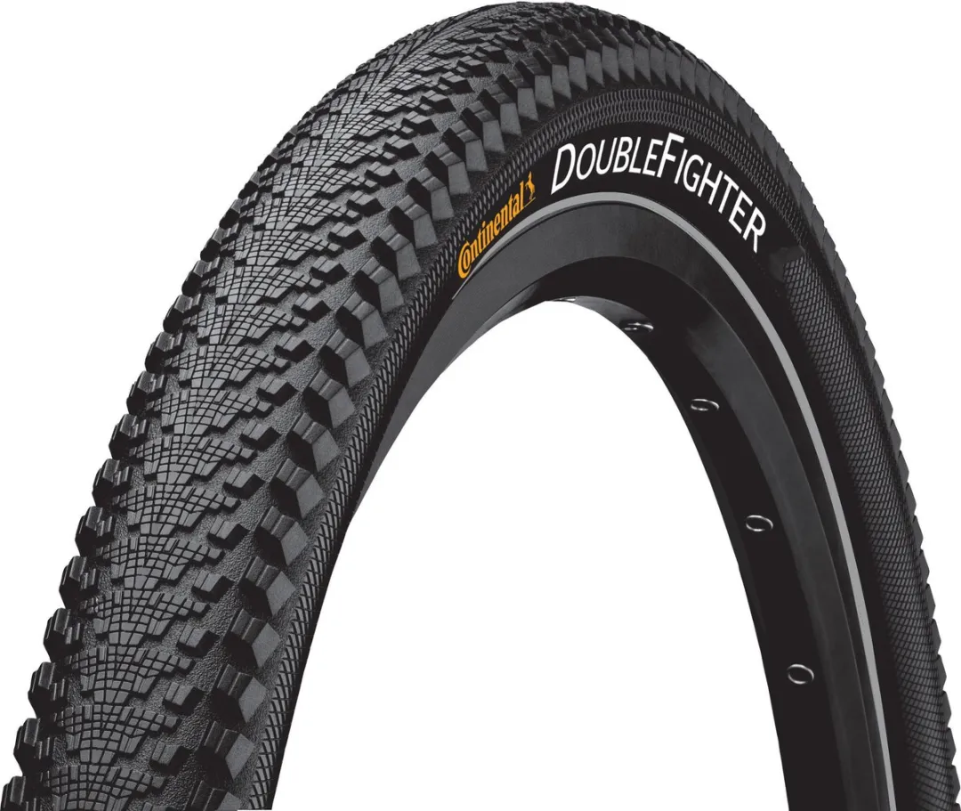Continental DoubleFighter III 28x1.40 Buitenband - 37-622mm - Zwart met reflectie