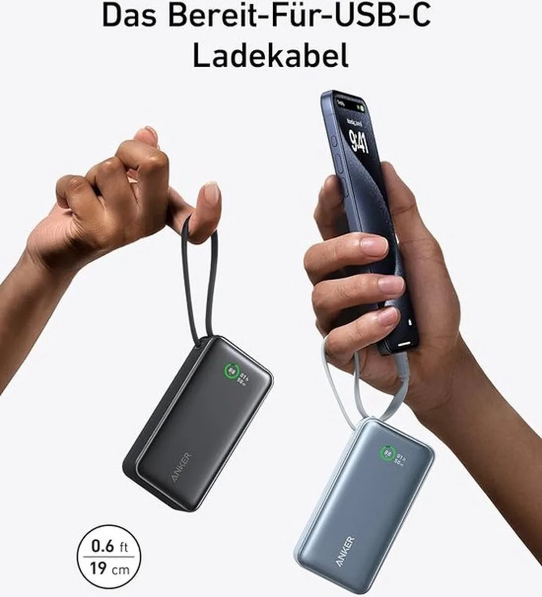 Anker BIO Bundel 10.000mAh - Powerbank 30W + USB-C Stroomadapter + Kabel 140W